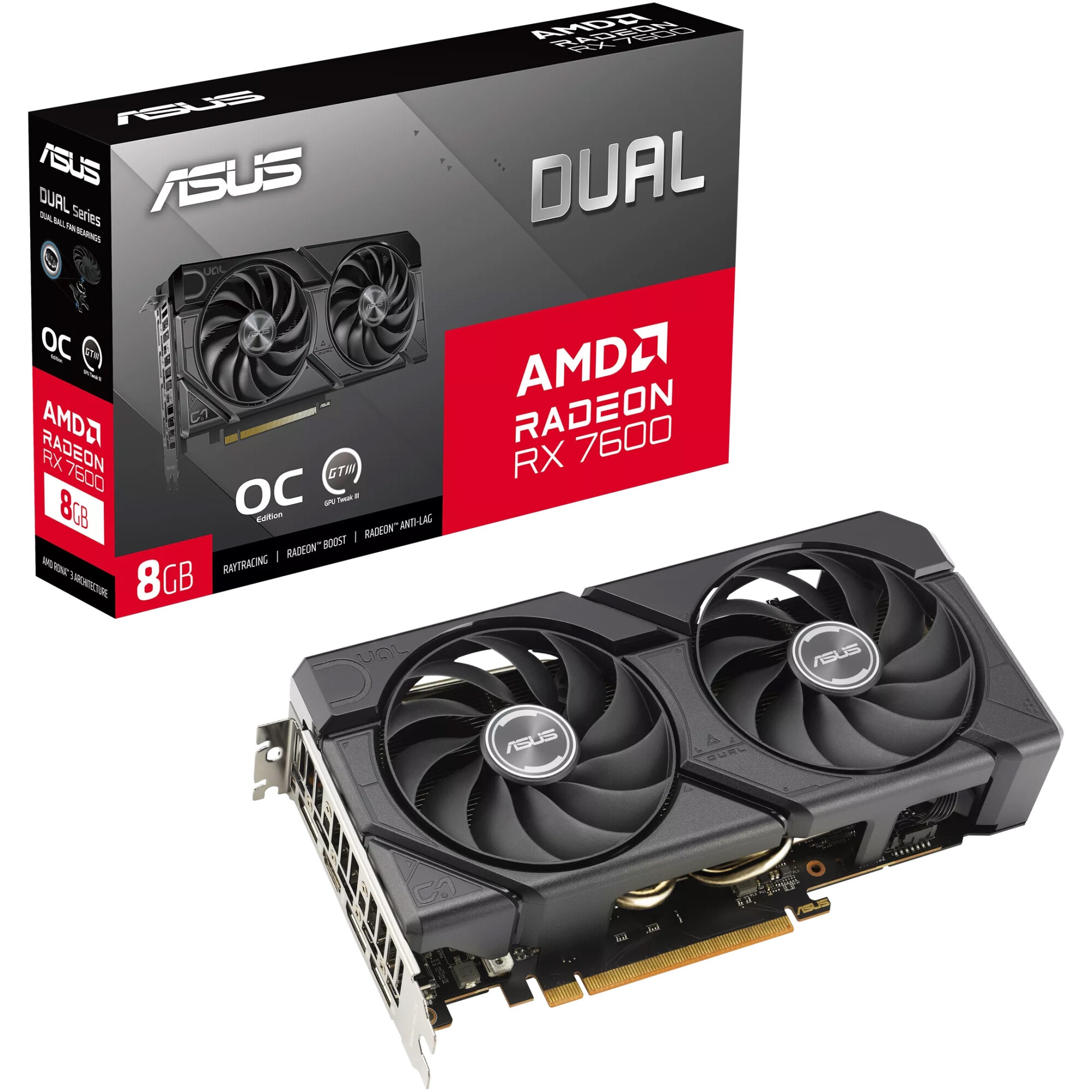 ASUS Radeon RX 7600 DUAL OC EVO 8GB