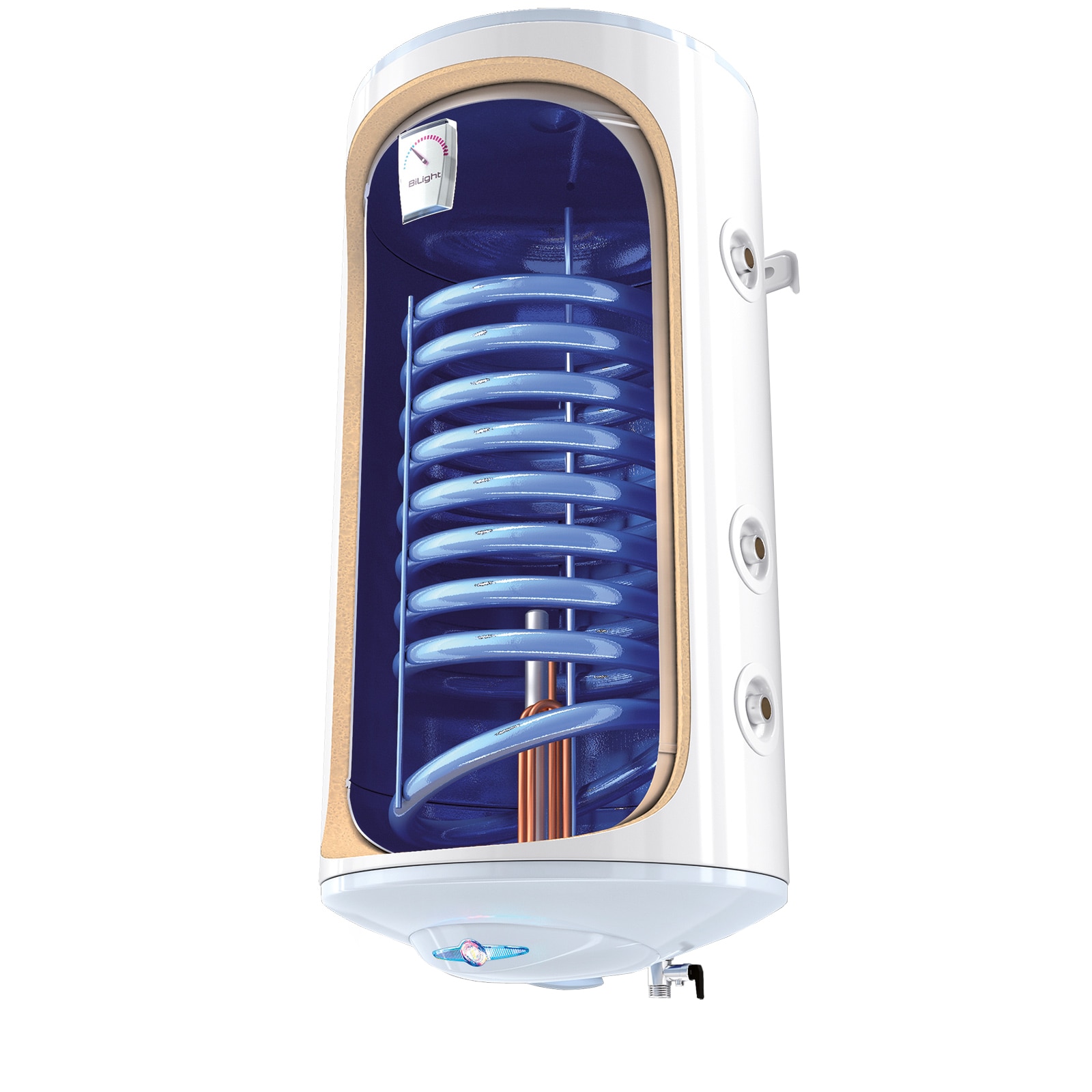 Boiler termoelectric cu serpentină Tesy BiLight GCV9S, 2000 W, 100 L, serpentină pe dreapta, protecție anti-îngheț, 18 mm