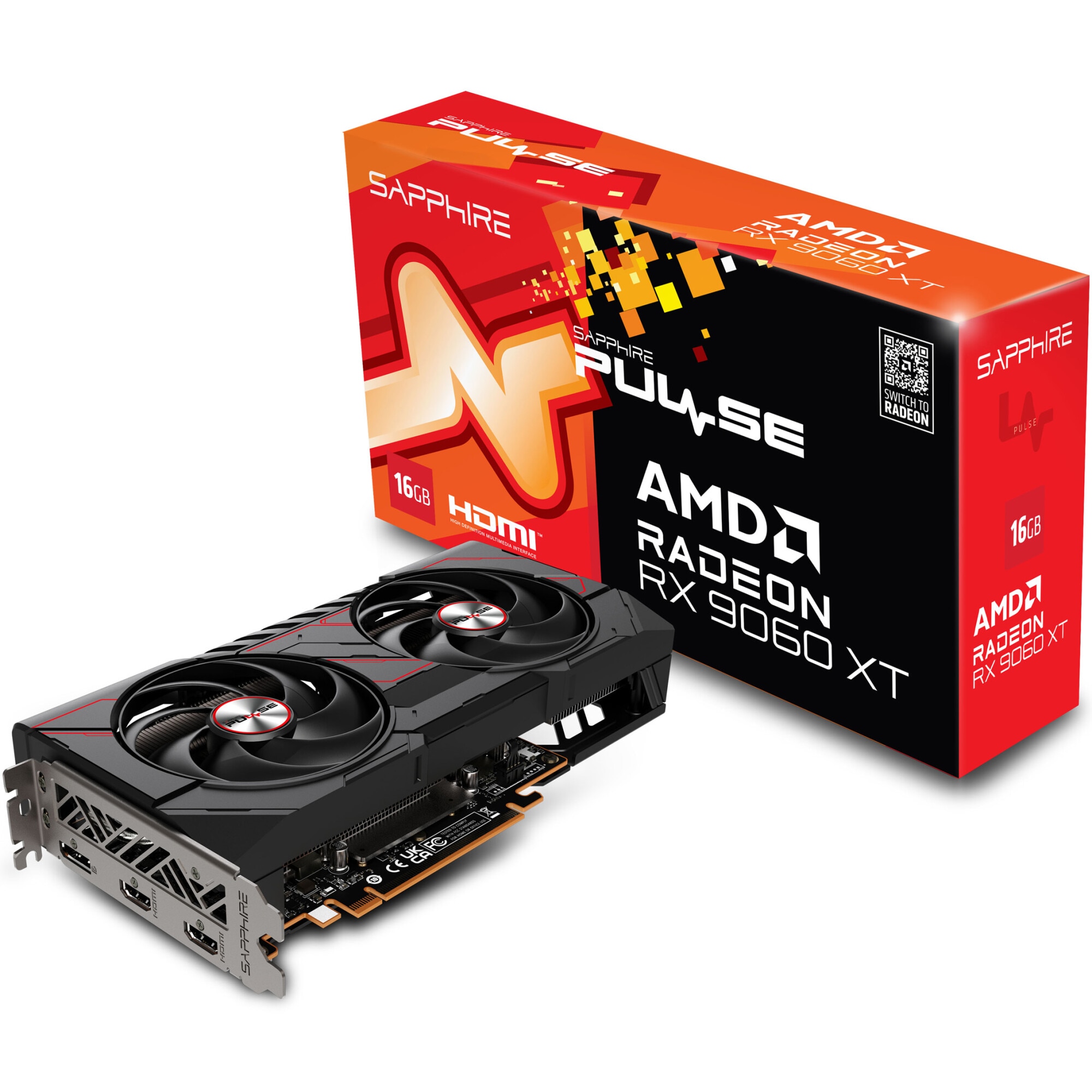 SAPPHIRE PULSE AMD Radeon RX 9060 XT 16GB