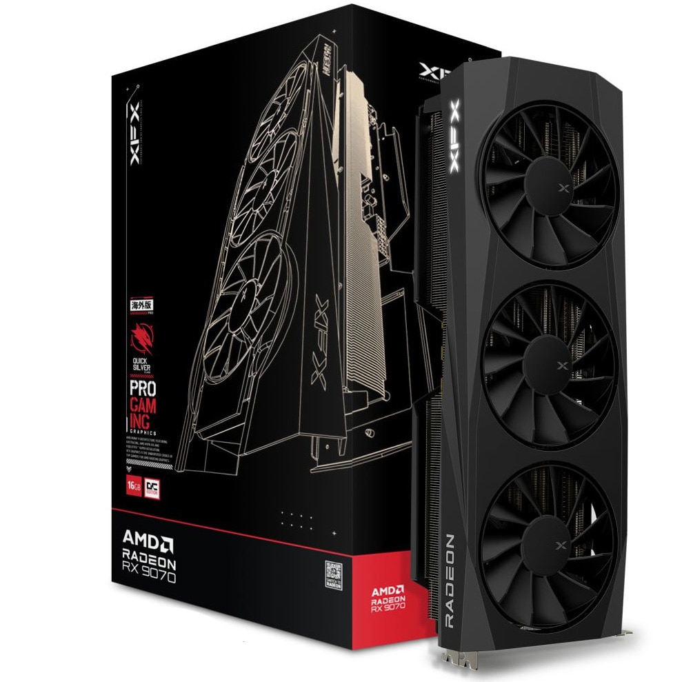 XFX Quicksilver AMD Radeon™ RX 9070 OC Gaming Edition, 16GB GDDR6, 256-bit