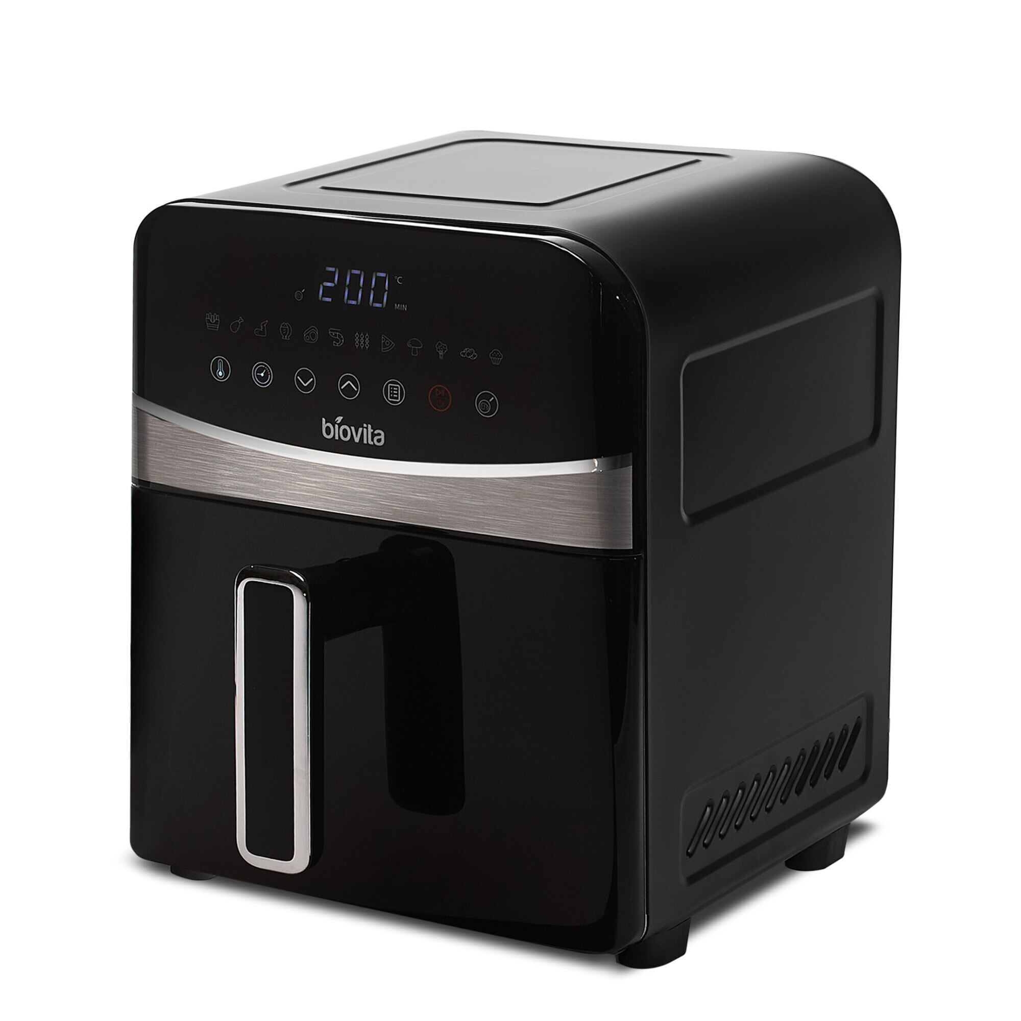 Friteuza cu Aer Cald / Air Fryer, Biovita CLASS, 1700W, 6L, 12 Programe, Incalzire Dubla