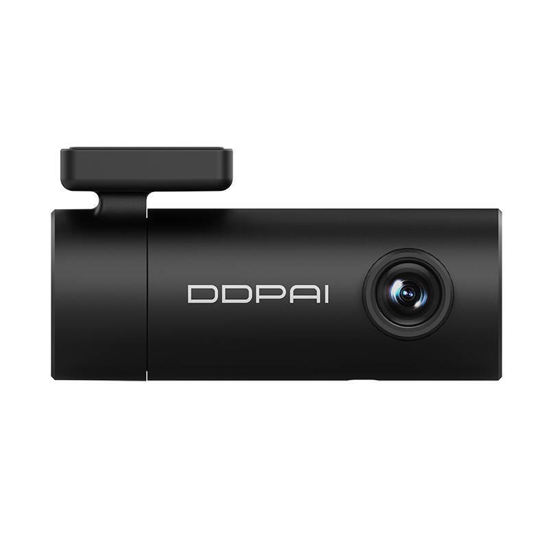 Cameră auto DDPAI Mini Pro, GPS, dual (cameră față 1296p UHD), Wi-Fi, unghi 140°, negru