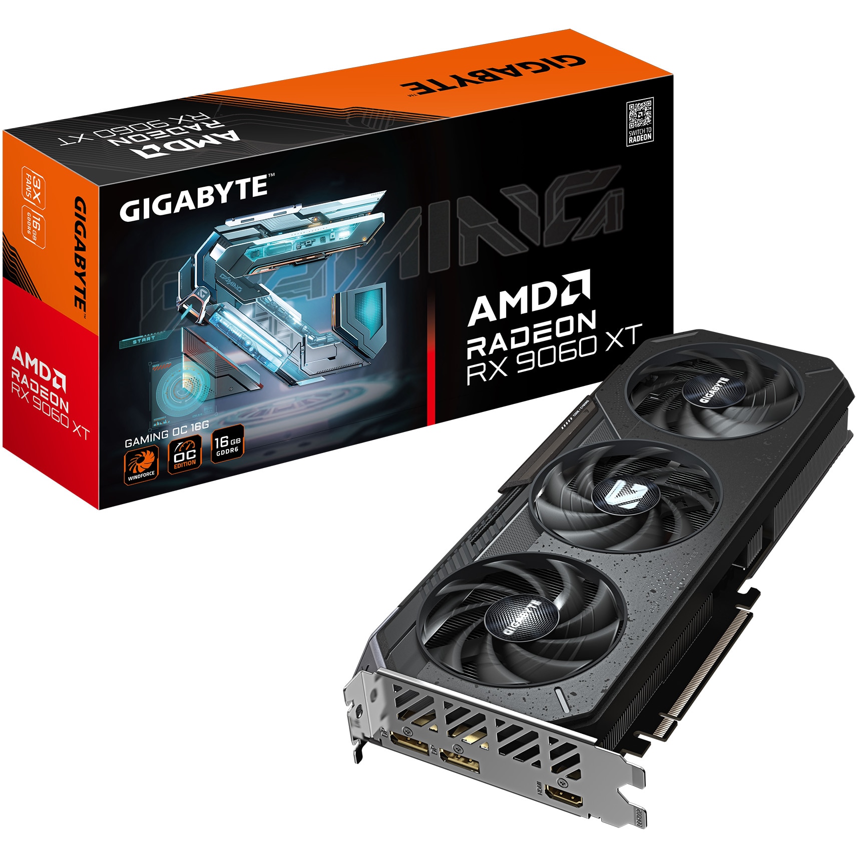 Gigabyte Radeon RX 9060 XT GAMING OC, 16GB GDDR6