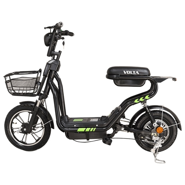 Bicicletă electrică tip scuter fără permis Voltarom SM, 220 W, autonomie până la 55 km, negru