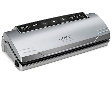 Aparat de vidat CASO DESIGN VC10, 110 W, Set pungi incluse, Inox/Negru