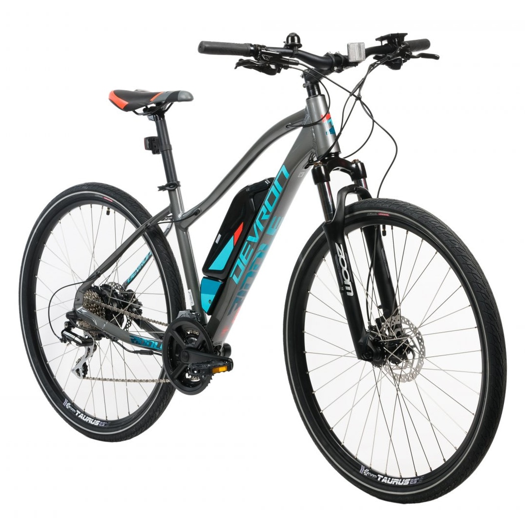 Bicicletă electrică Devron 28162, 28", cadru M, gri (city/trekking)